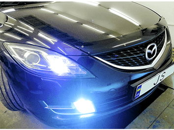 Установка ксенона Mazda 6 2009
