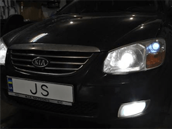 Установка биксеноновых линз Kia Cerato