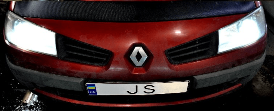 Установка ксенона на Renault Magentic