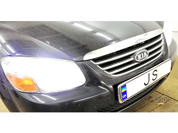 Установка led ламп на Kia Cerato 2008