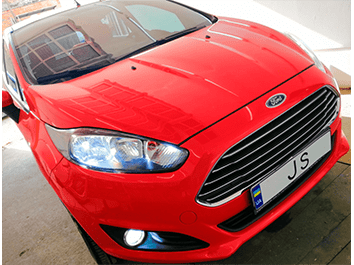 Установка светодиодных ламп Ford Fiesta 2013