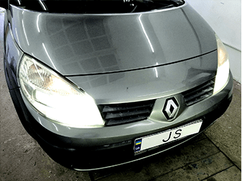 Установка Led ламп Renault Scenic 2006