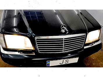 Установка светодиодных ламп Mercedes-Benz w140 1999