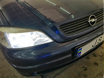 Установка LED ламп Opel Astra G 2000