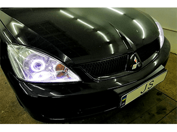 Установка линз Mitsubishi Lancer 9 2006