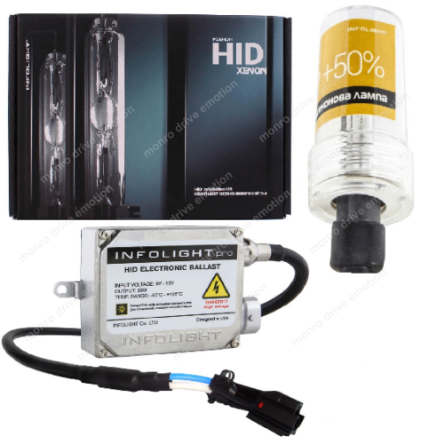 Комплект ксенонового света Infolight Pro CanBus H27 6000K +50% 