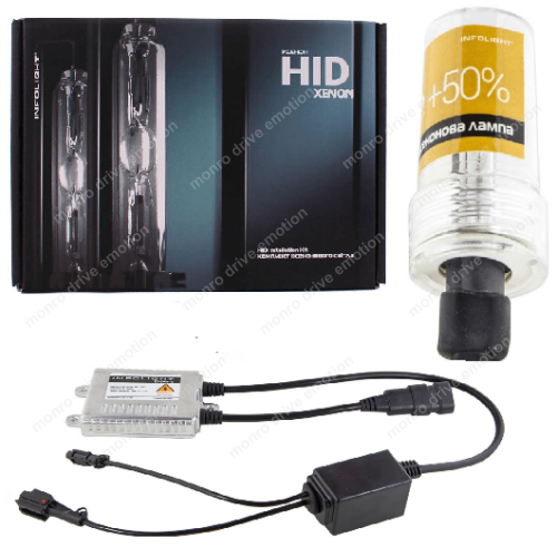 Комплект ксенонового света Infolight Expert H27 6000K +50%