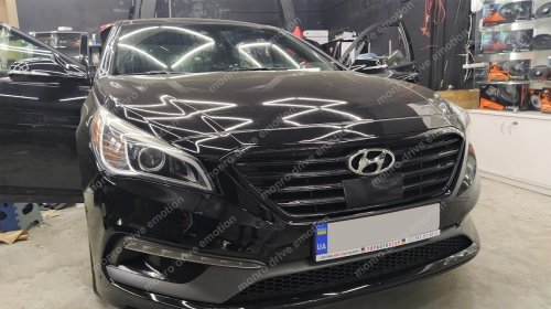 Установка шумо-виброизоляции  на Hyundai Sonata Hybrid 2017 года