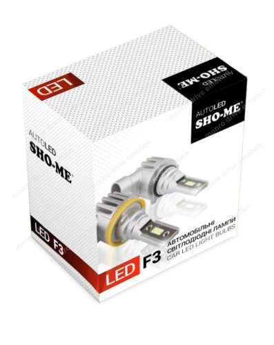 Комплект светодиодных ламп Sho-Me F3 HB3 9005 6500K 20W