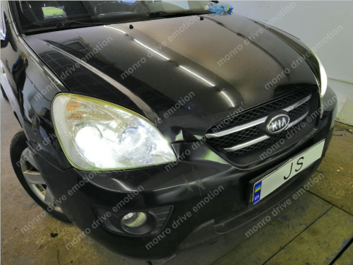 Установка ксенона Kia Carens