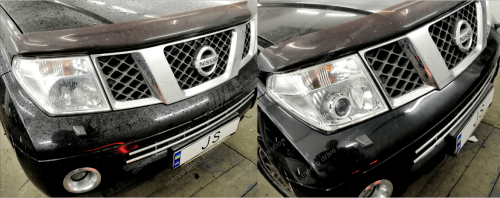 Установка линз Nissan Pathfinder