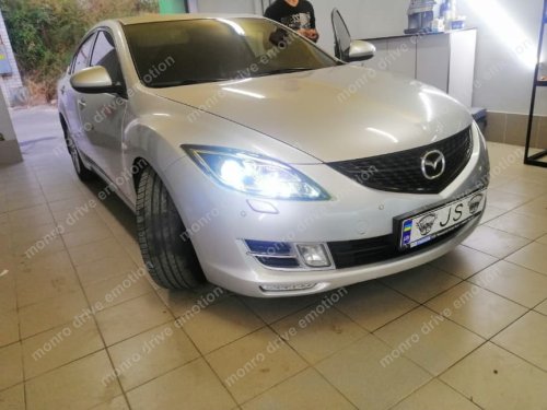 Установка линз Mazda 6