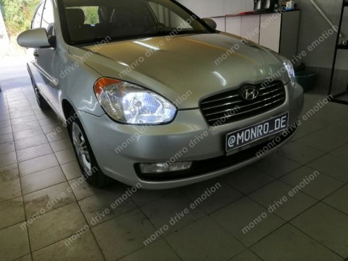 Встановлення світлодіодних ламп Hyundai Accent
