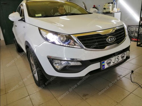 Установка ксенона Kia Sportage