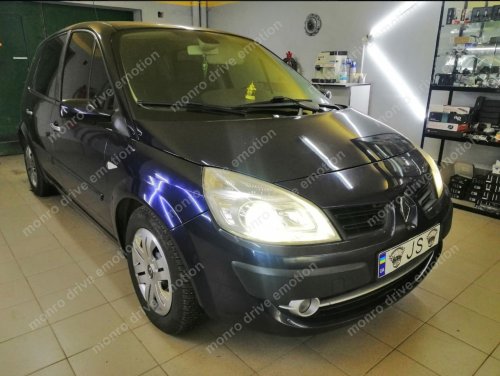 Установка комплекта ксенона Renault Scenic 2