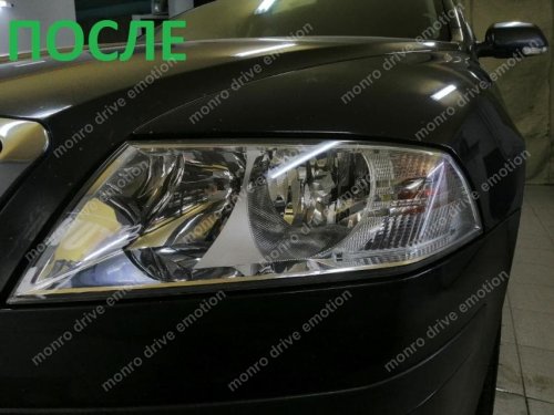 Полировка фар Skoda Octavia