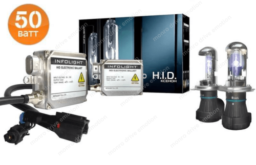 Комплект биксенона Infolight H4 4300K 50w
