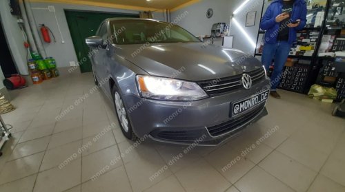 Volkswagen Jetta 2014 установка лед ламп