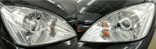 Установка линз Mitsubishi Lancer
