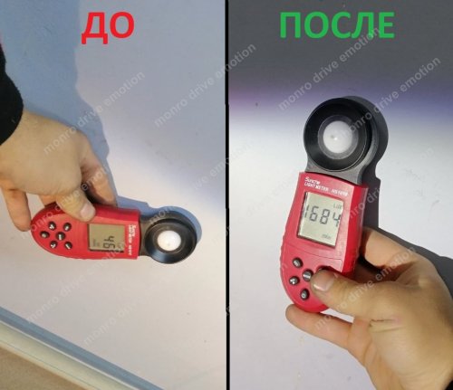Установка линз Mitsubishi Pagero