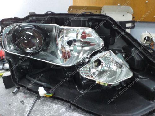 Установка линз Nissan Rogue