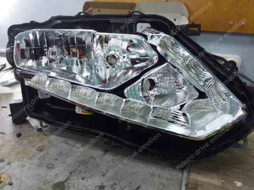 Установка линз Nissan Rogue