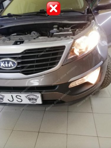 Установка ксенонового комплекта Kia Sportage
