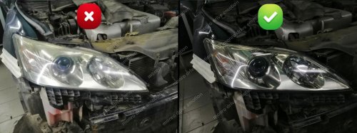Встановлення лінз в фару Lexus ES