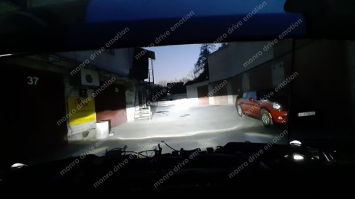  Установка LED линз и LED ламп в птф Nissan Rouge 2017 г.в.