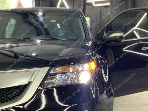 Установка LED линз Acura MDX 2012 г.в.