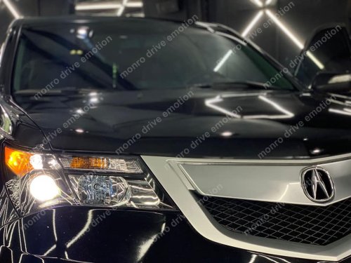 Установка LED линз Acura MDX 2012 г.в.