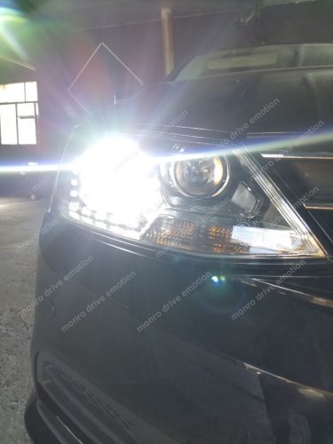  Установка LED линз  Volkswagen Passat 2016 г.в.