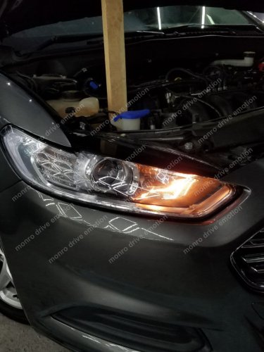 Установка лед ламп Ford Fusion 2016