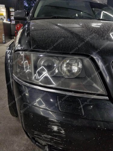 Полировка и шлифовкафар Audi A6 2003 г.в.