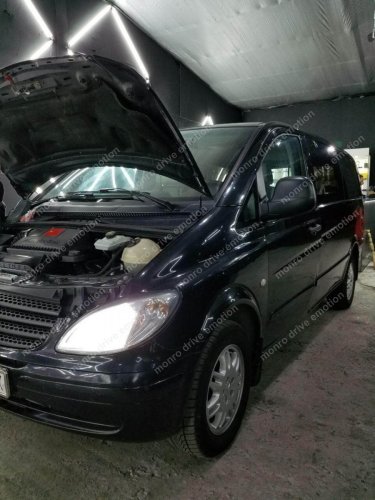 Установка светодиодных ламп Mercedes-Benz Viano