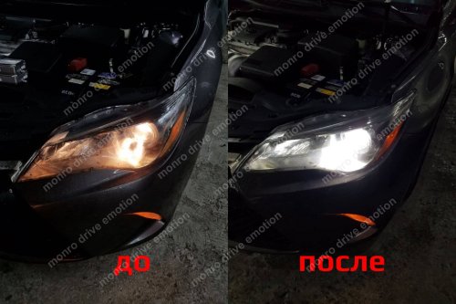 Встановлення ксенона на Toyota Camry 2015