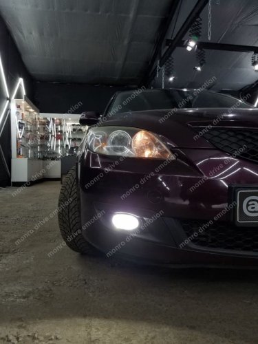 Установка LED ламп Mazda 3 2008 г.в. 