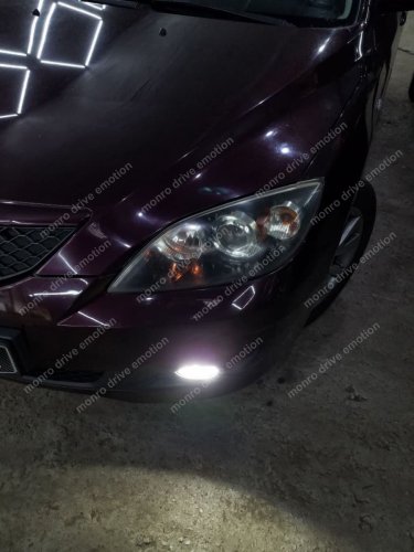 Установка LED ламп Mazda 3 2008 г.в. 