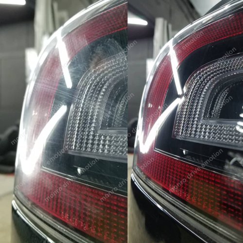 Полірування задніх ліхтарів  Tesla Model S 2015