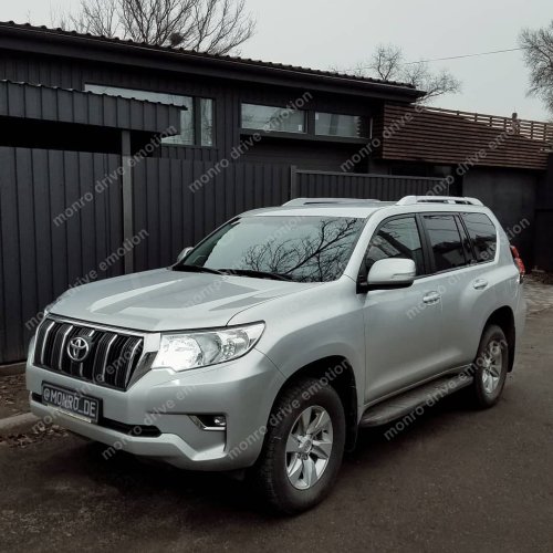 Установка LED ламп на Toyota Land Cruiser Prado 150 2018 года