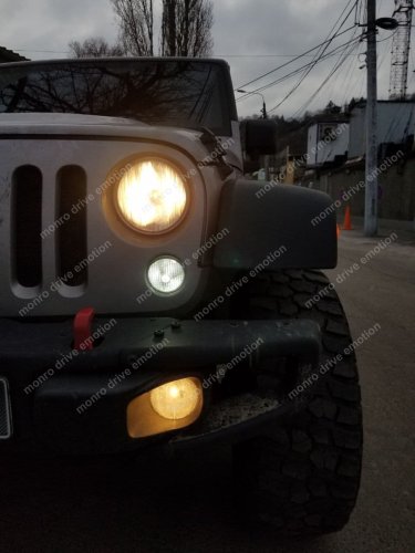Установка LED ламп Jeep Wrangler 2018