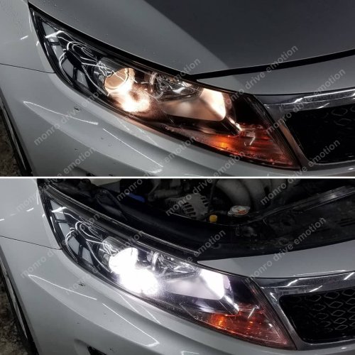 Установка ксенона Kia Optima 2012