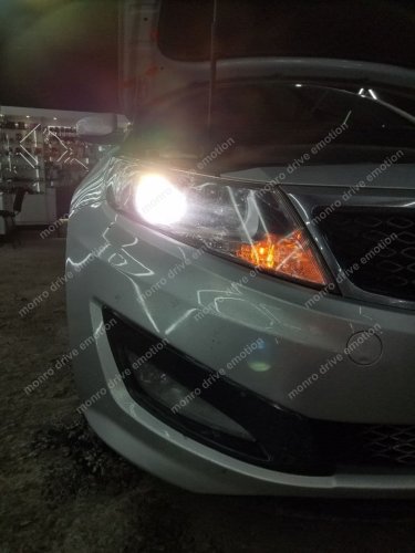 Установка ксенона Kia Optima 2012
