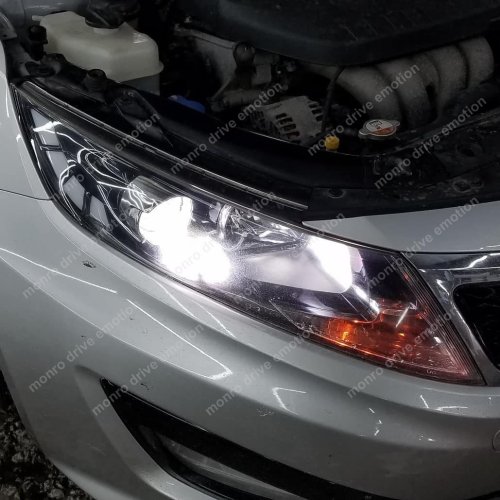 Установка ксенона Kia Optima 2012
