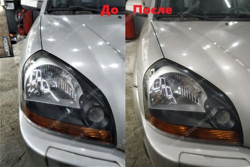 Полірування фар Hyundai Tucson 2005