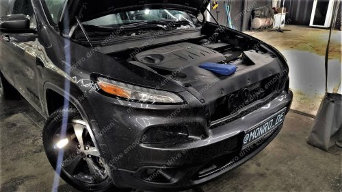 Установка LED ламп Jeep Cherokee2015