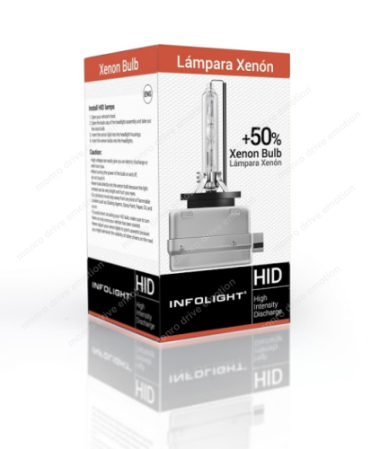 Ксенонова лампа Infolight D1S (+50%) 4300k 35w