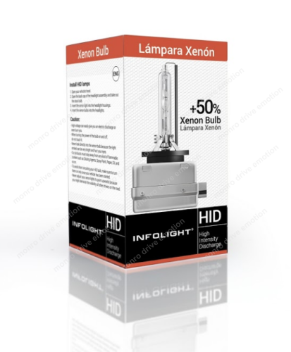 Ксеноновая лампа Infolight D1S (+50%) 4300k 35w