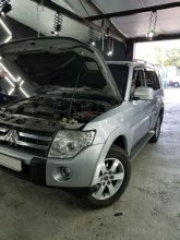 Установка ксенона Mitsubishi Pajero 2010 г.в.