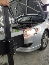 Регулювання фар Mitsubishi Lancer X 2008